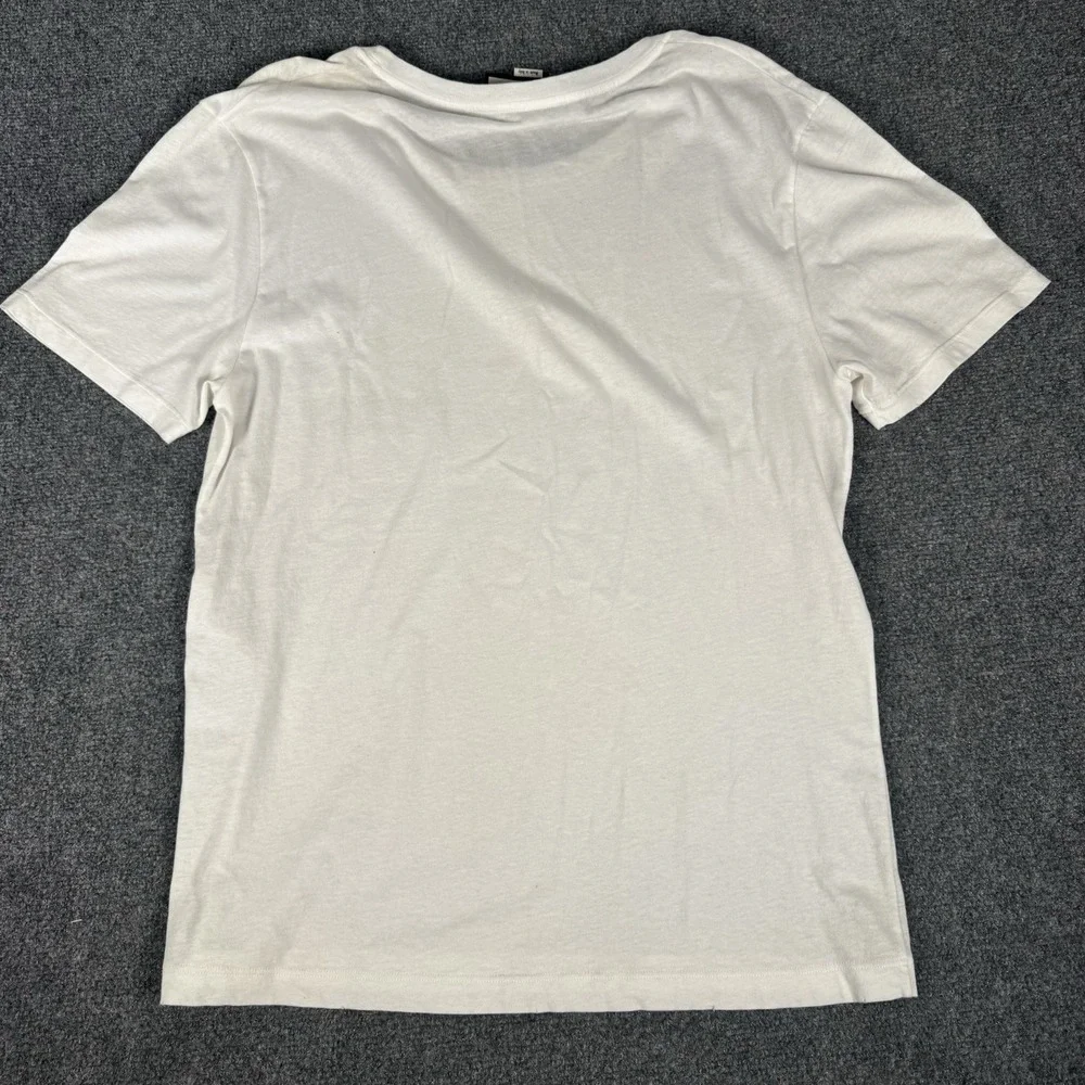 Authentic GUCCI Men's Oversized Washed T-Shirt White Vintage Logo Size Small S